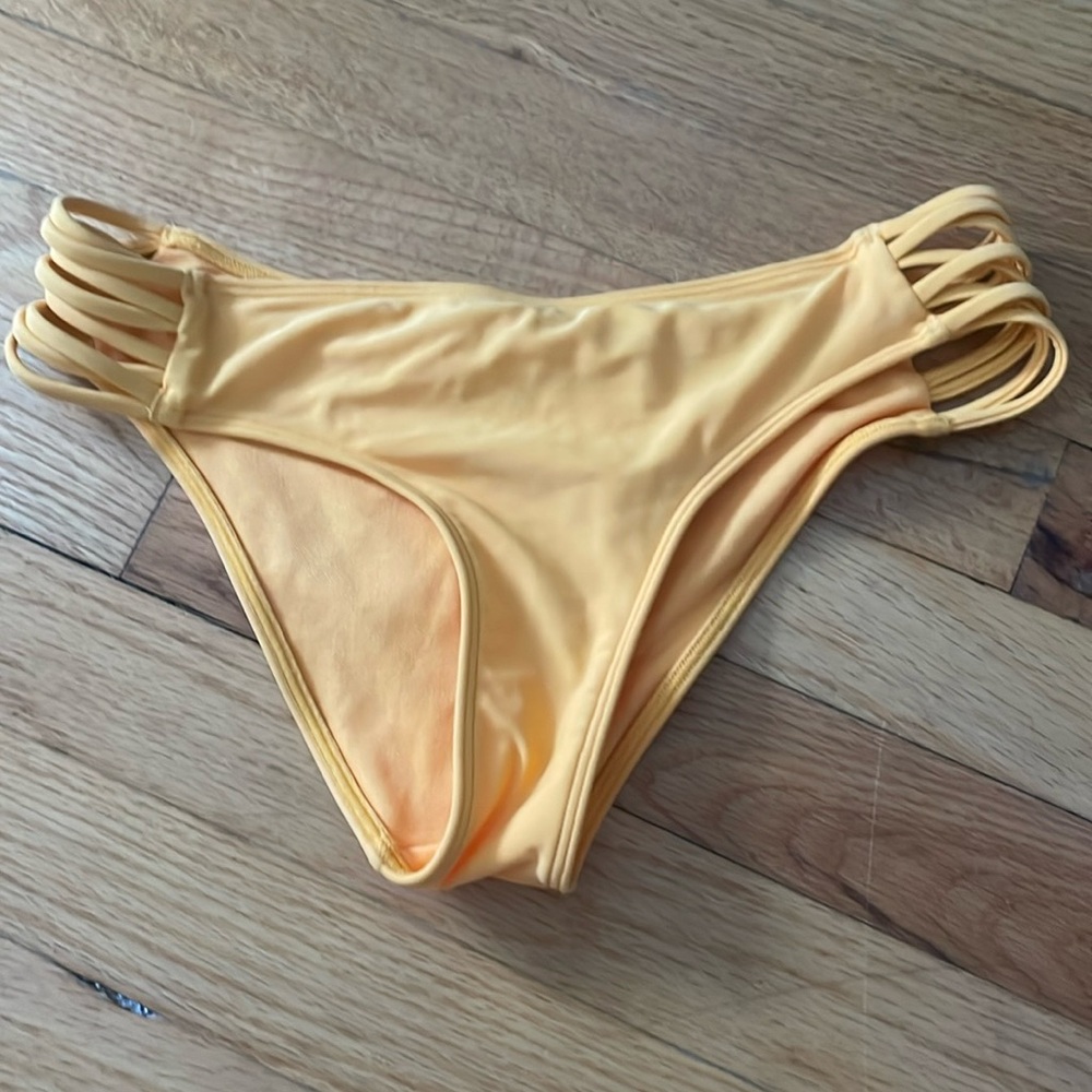Hollister orange bathing suit bikini bottom
